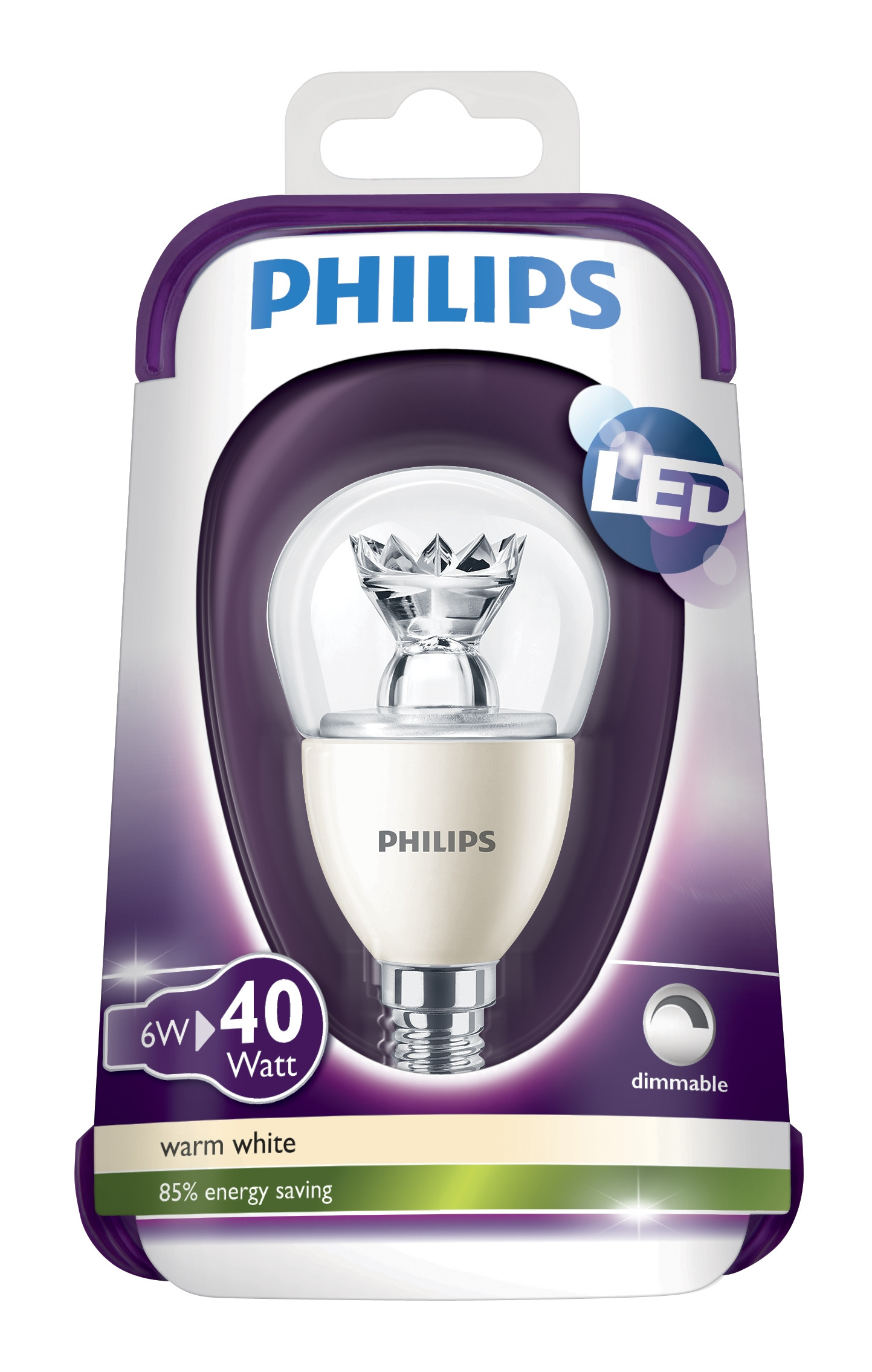 Philips LEDluster D 6-40W E14 827